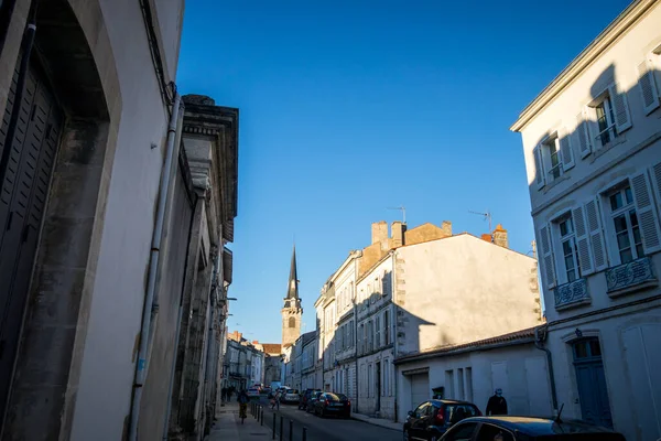 ロシェル フランス 2021年10月27日 歴史的中心部の通り — ストック写真