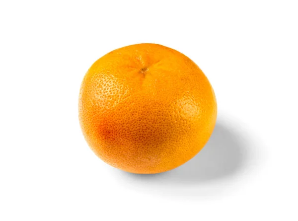 Orange Grapefrukt Isolerad Vit Bakgrund — Stockfoto