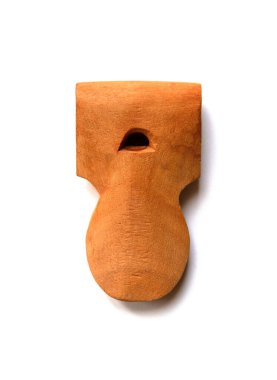 Geleneksel samba apito ıslığı beyaz arka planda izole edildi