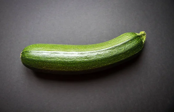 Fresh Organic Zucchini Isolated Black Background — Stock Photo, Image