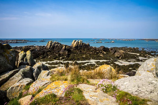 Isla Chausey Costa Acantilados Paisaje Bretaña Francia — Foto de Stock