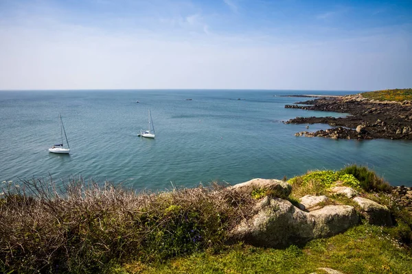 Isla Chausey Costa Acantilados Paisaje Bretaña Francia — Foto de Stock