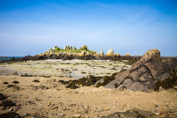 Isla Chausey Costa Playa Acantilados Paisaje Bretaña Francia — Foto de Stock