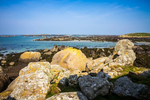 Isla Chausey Costa Acantilados Paisaje Bretaña Francia — Foto de Stock