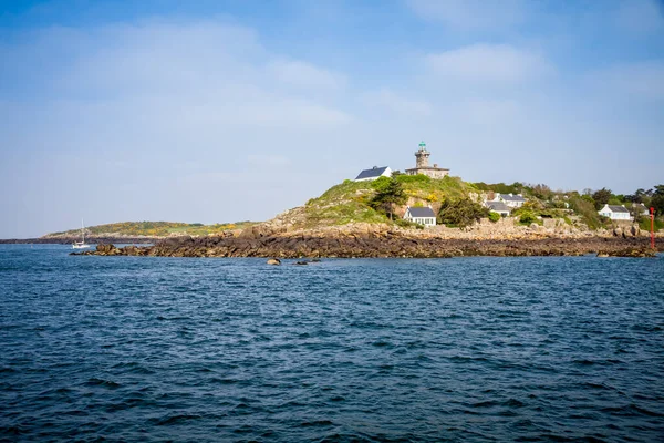 Chausey Island Coast Lighthouse Brittany Francia — Foto de Stock