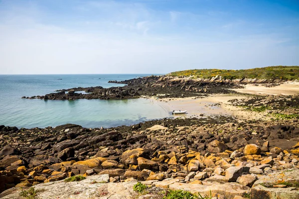 Isla Chausey Costa Acantilados Paisaje Bretaña Francia — Foto de Stock