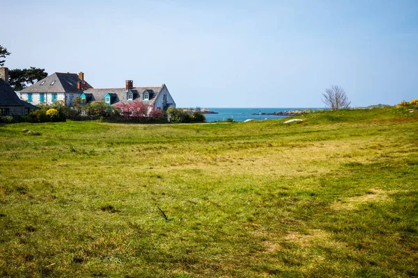 Antigua Casa Isla Chausey Bretaña Francia — Foto de Stock