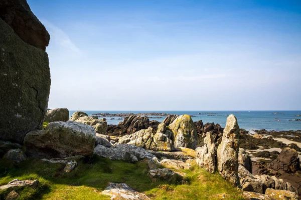 Isla Chausey Costa Acantilados Paisaje Bretaña Francia — Foto de Stock