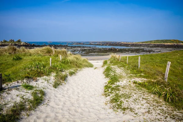 Isla Chausey Costa Playa Acantilados Paisaje Bretaña Francia — Foto de Stock