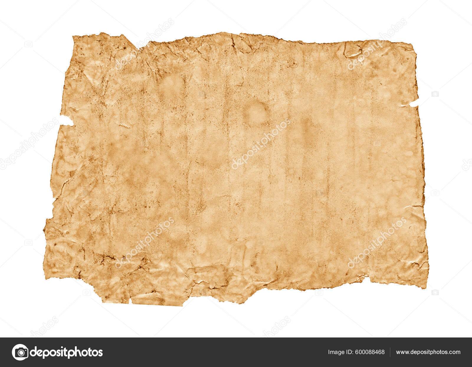 Old Crumpled Parchment Paper Texture Background Vintage Wallpaper