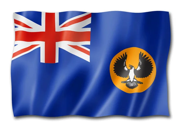 Флаг Южной Австралии Австралия Размахивает Баннером Иллюстрация — стоковое фото