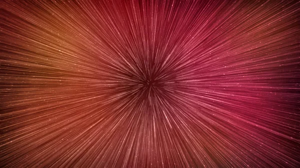 Hyperspace Speed Effect Night Starry Sky Bright Red Galaxy Horizontal — Foto Stock