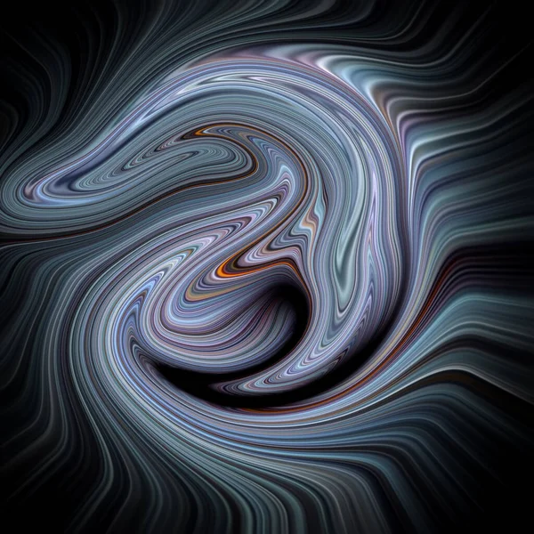 Psychedelic abstract texture composed of flowing stripes. Computer graphic illustration