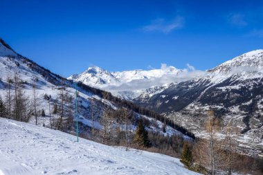Ski slopes of Val Cenis in the Vanoise Park, France
