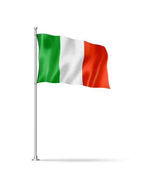 Italy Flag Illustration Isolated White — стоковое фото