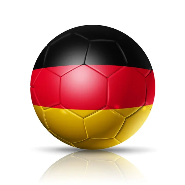 Soccer Ball Germany Team Flag Football 2022 Isolated White Clipping — 图库照片