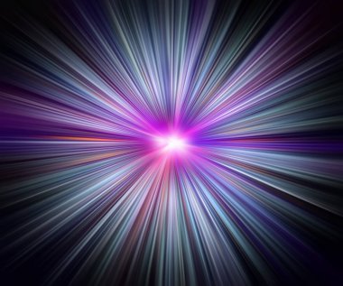 Blur light burst making speed effect. Computer graphic illustration