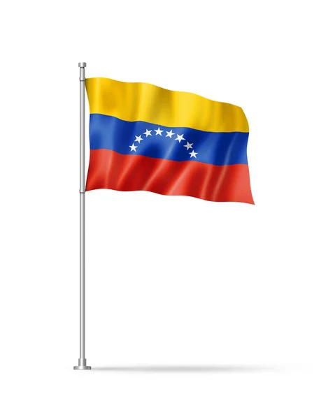 Venezuela Vlag Illustratie Geïsoleerd Wit — Stockfoto