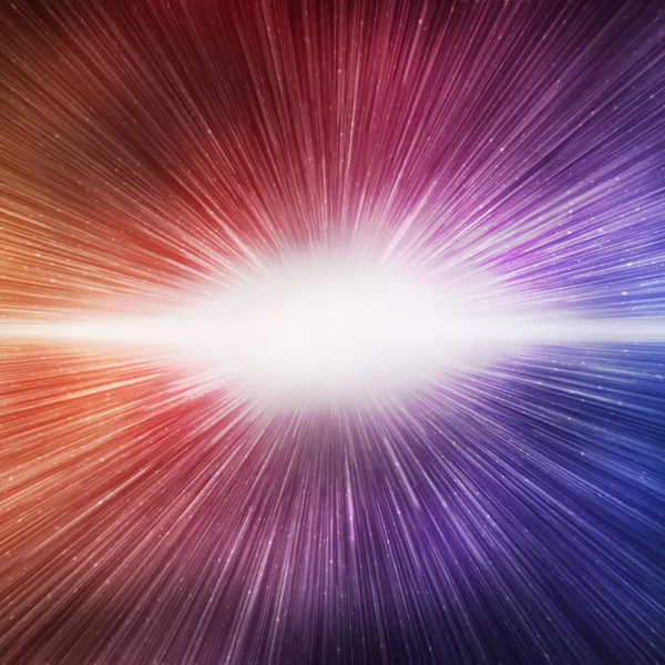 Efekt Wielkiego Wybuchu Jaskrawo Czerwonym Niebieskim Niebie Galaktyki Kwadratowe Tło — Zdjęcie stockowe