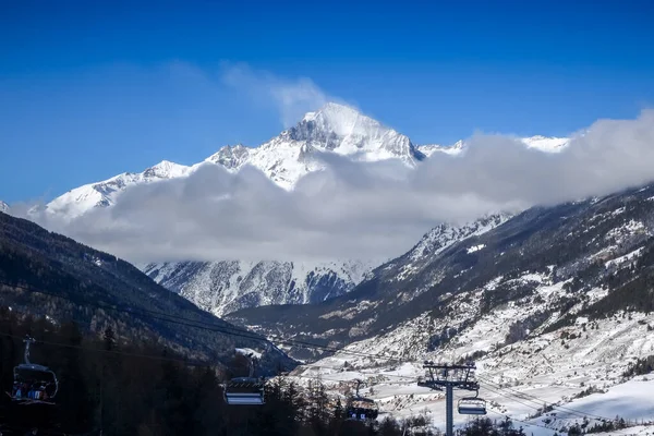 Ski Slopes Val Cenis Vanoise Park France — 图库照片