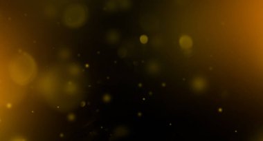 Altın mercek parçacıkları. Soyut arkaplan. Noel duvar kağıdı