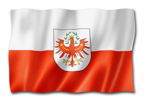 Tirolo Land Flag Austria Sventola Bandiera Collezione Illustrazione — Foto Stock