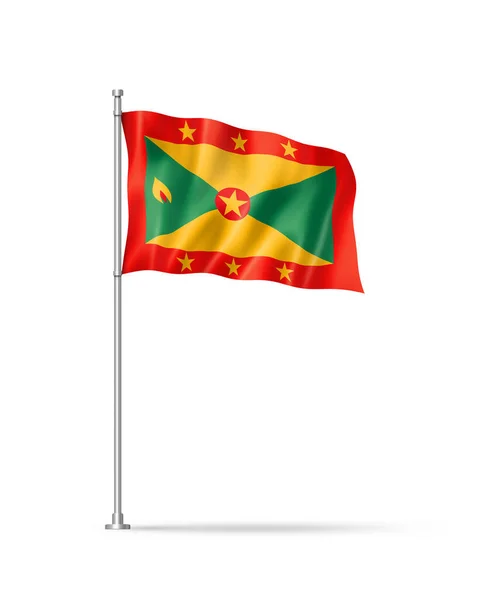 Bandiera Grenada Illustrazione Isolata Bianco — Foto Stock