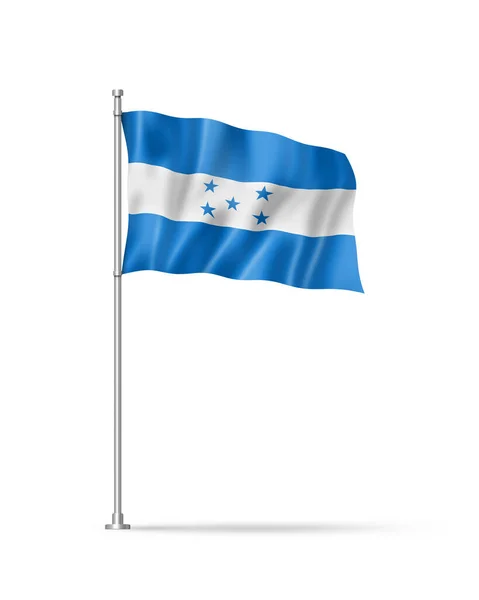 Honduras Vlag Illustratie Geïsoleerd Wit — Stockfoto