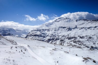 Ski slopes of Val Cenis in the Vanoise Park, France