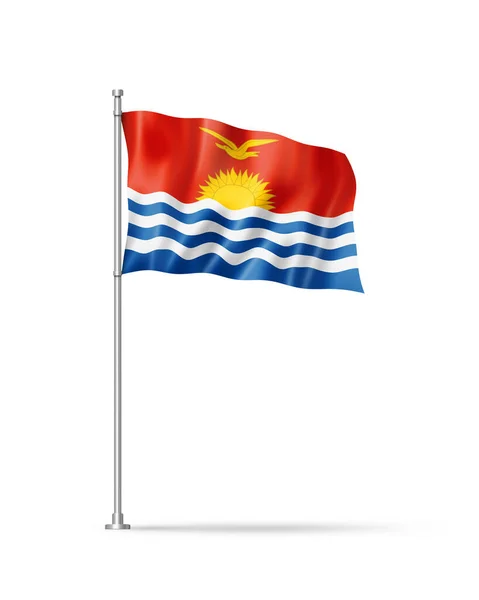 Σημαία Κιριμπάτι Τρισδιάστατη Απεικόνιση Απομονωμένη Λευκό — Φωτογραφία Αρχείου
