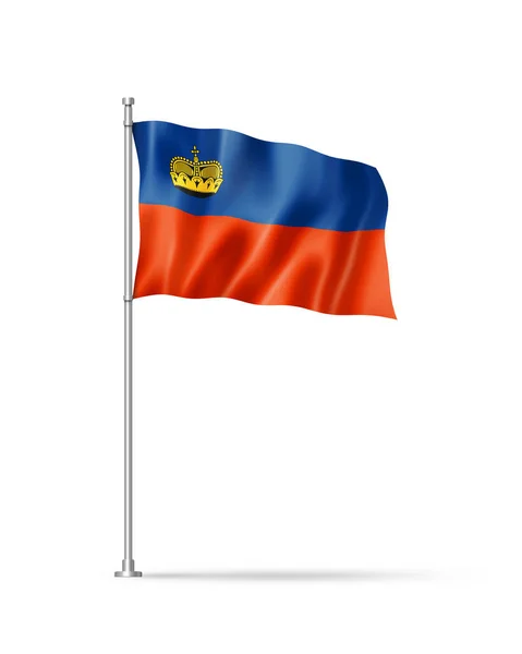 Liechtenstein Bandiera Illustrazione Isolato Bianco — Foto Stock