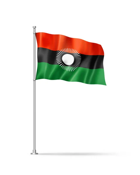 Malawi Flag Illustration Isolated White — Stock Photo, Image