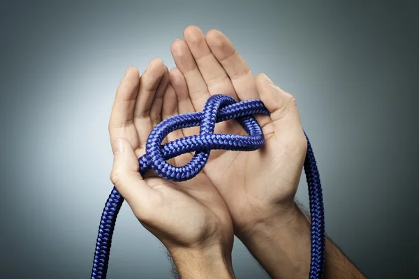 Cijfer van acht knoop — Stockfoto