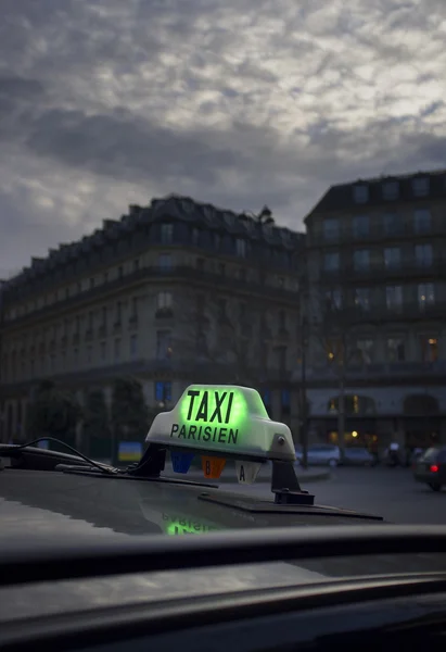 Paris Taxi — Stock Photo, Image