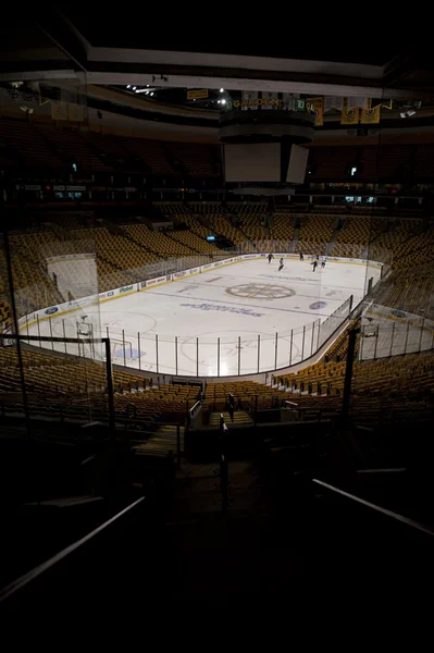 Painel de avaliação no TD Garden em 23 de maio de 2011, em Boston. O TD Garden é o lar dos Boston Celtics e Boston Bruins . — Fotografia de Stock