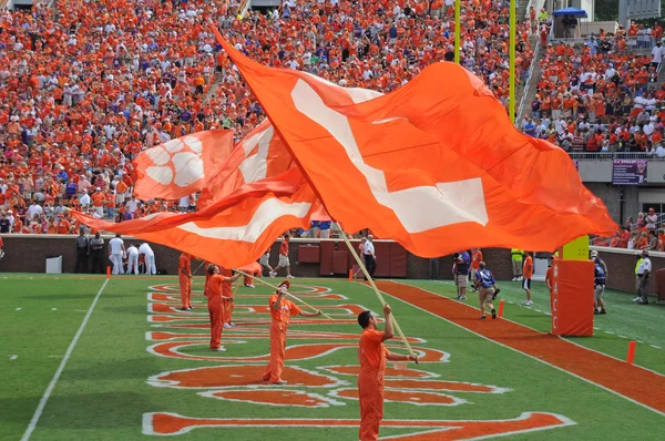 Clemson cheerleaders Fotografia Stock