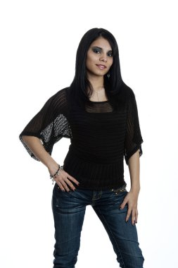 genç bir İspanyol kadın portresi