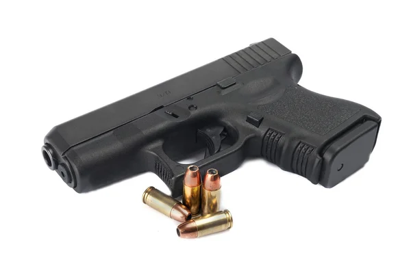 Pistol and Ammunition — Stock Photo, Image