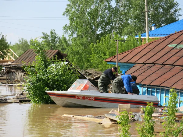 Паводкових вод на вулицях byisk. — стокове фото