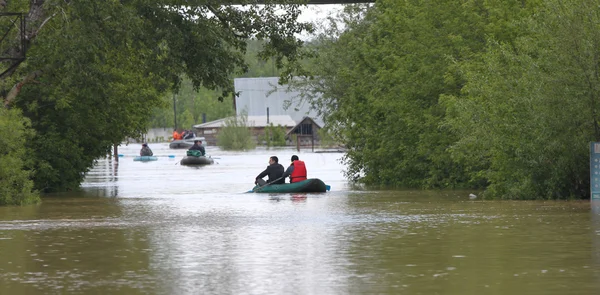 Hochwasser auf den Straßen. — Stockfoto