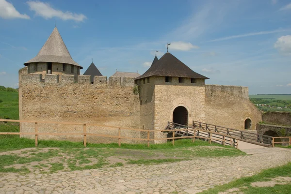 West Ukraine, Khotyn, Medieval fortress — Stock Photo, Image