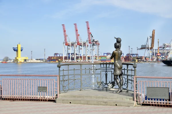 Puerto marítimo en Odessa — Foto de Stock