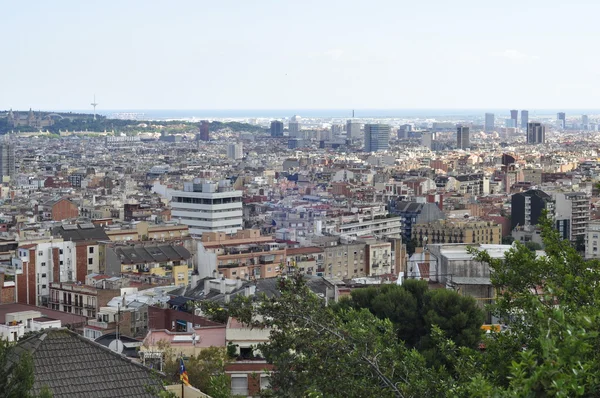 Panorama de Barcelona ciudad — Foto de Stock