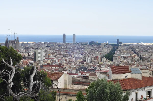 Panorama de Barcelona ciudad — Foto de Stock