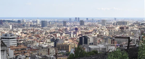 Panorama der stadt barcelona — Stockfoto