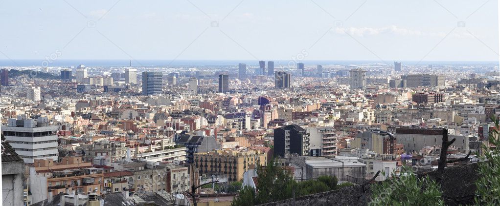 Panorama of Barcelona City