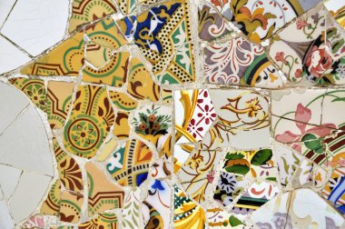 park guell, seramik Mozaik