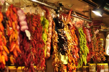 geleneksel bir pazarın, İspanya