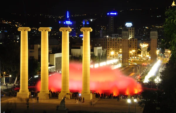 Piękne fontanny w Barcelonie — Zdjęcie stockowe