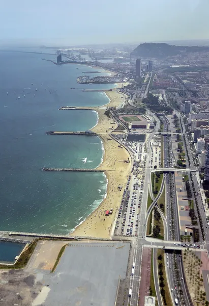 Bella vista della città da un'altezza — Foto Stock